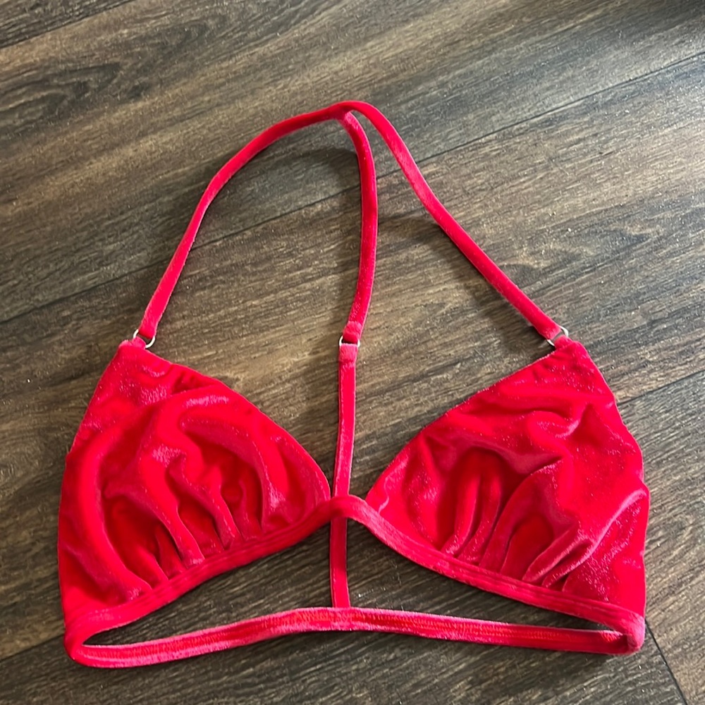 Angelys Balek Velvet Bikini Top